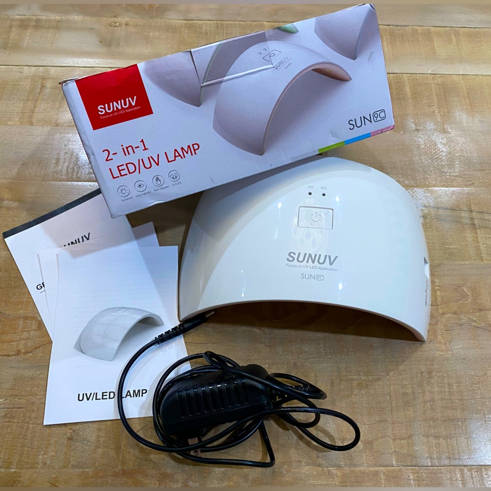 SUNUV 2-in-1 LED UV Lamp SUNSHINE NAILS gel polish machine